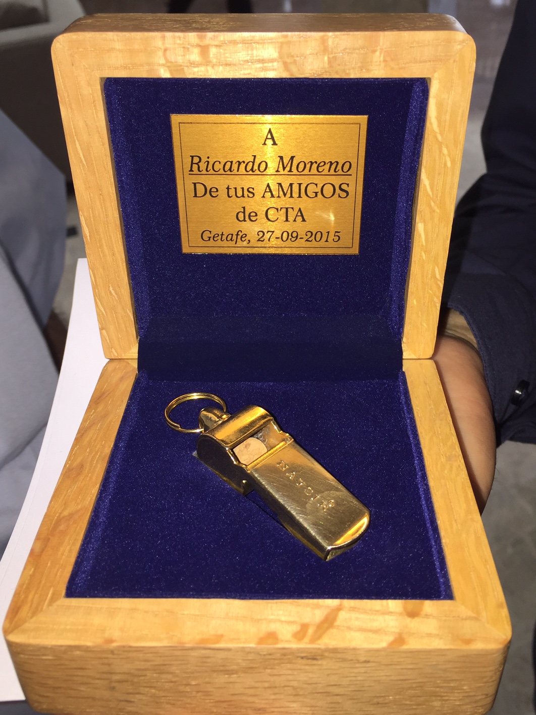 Ricardo Moreno, homenajeado por los árbitros de baloncesto en silla de ruedas